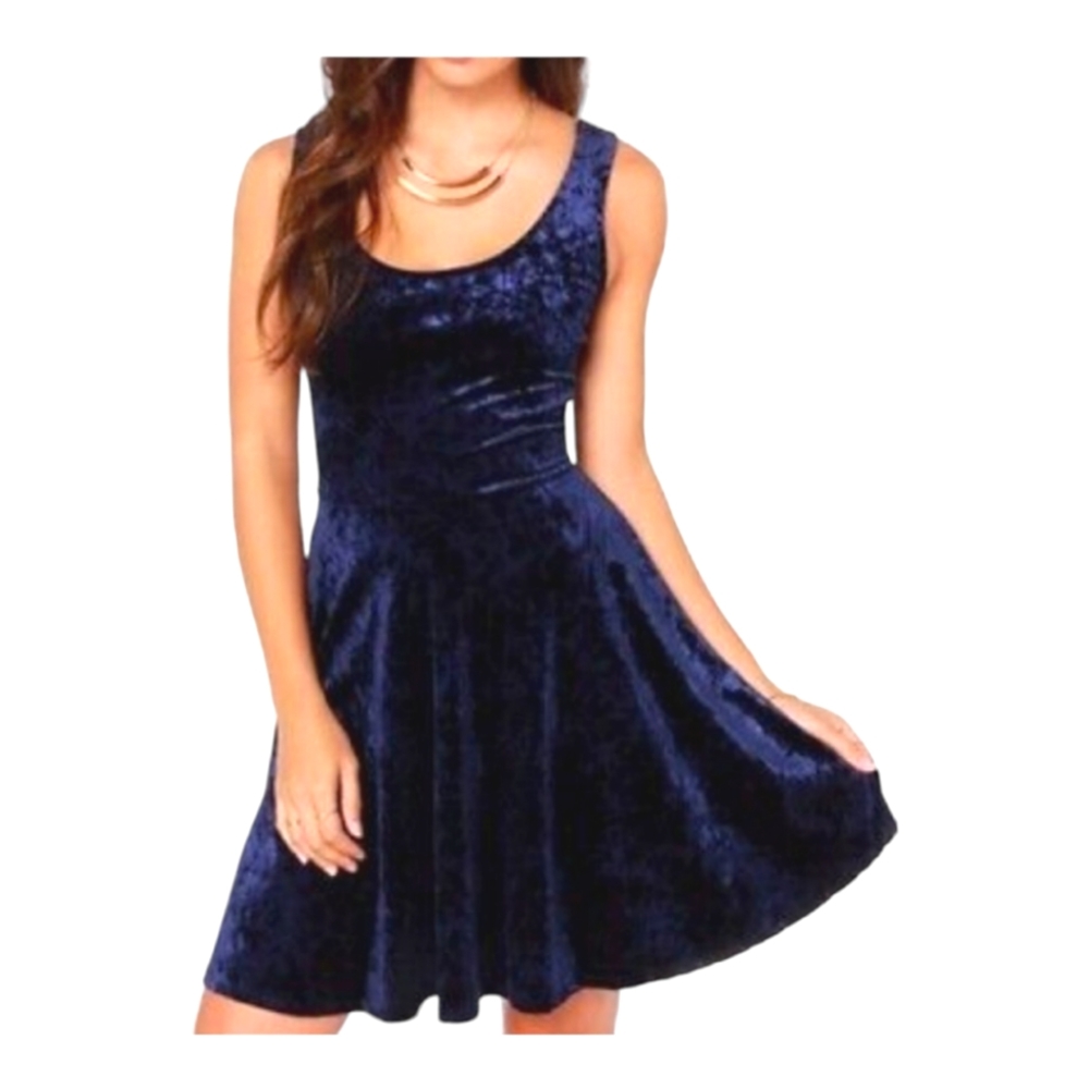 H&M Velvet Skater Dress